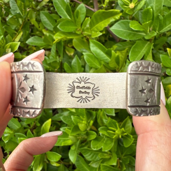 Chatfields Golden Hills Turquoise Sterling Silver Cuff - Picture 3 of 5